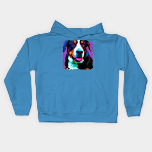 Greater Swiss Mountain Dog Pop Art - Dog Lover Gifts Kids Hoodie